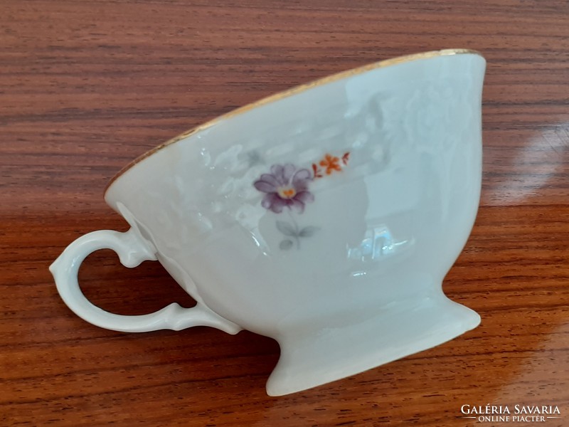 Régi virágos porcelán csésze