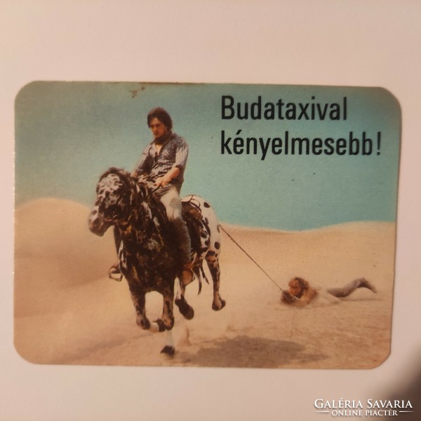 Budataxi card calendar 1988