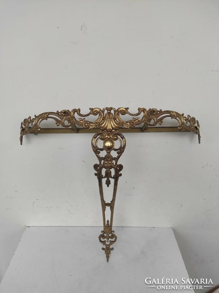 Antique onyx console table brass copper plinth 735 6893
