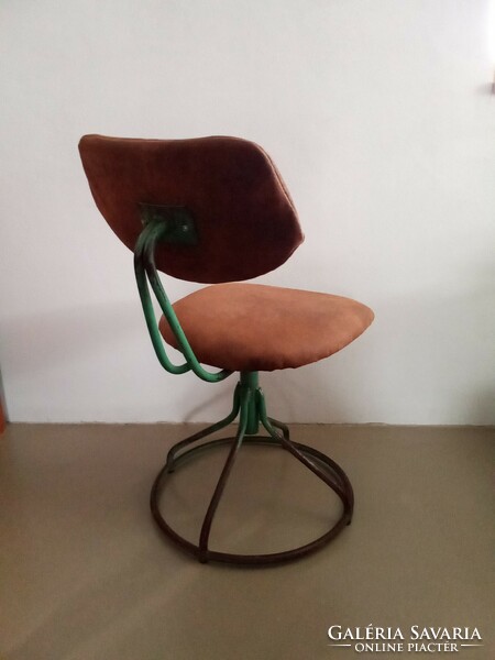 Industrial chair, industrial, loft, leather, swivel chair