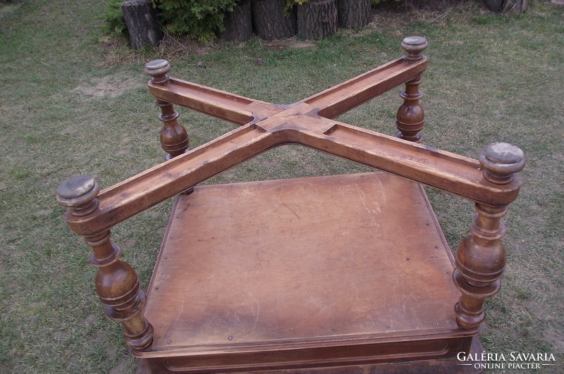 Antique robustly built dining table.