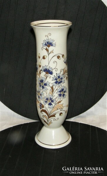 Zsolnay búzavirág muntás kehely váza - 27 cm