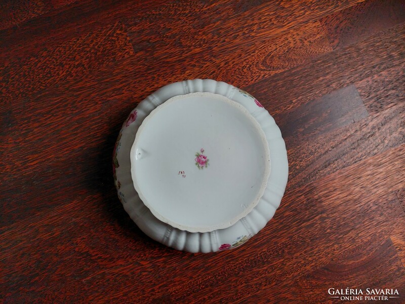 Pink - forget-me-not pattern rare! Pie plate - peasant plate - koma plate can be picked up in person in Budapest!L
