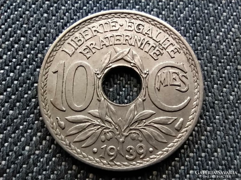 Franciaország Harmadik Köztársaság 10 Centimes 1939 (id29142)