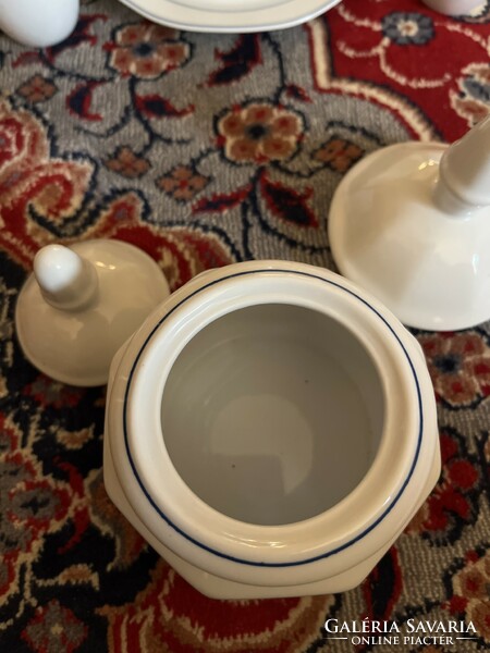Schönbrunni porcelán teás/kávéskészlet, 6 személyes, vitrinállapotban