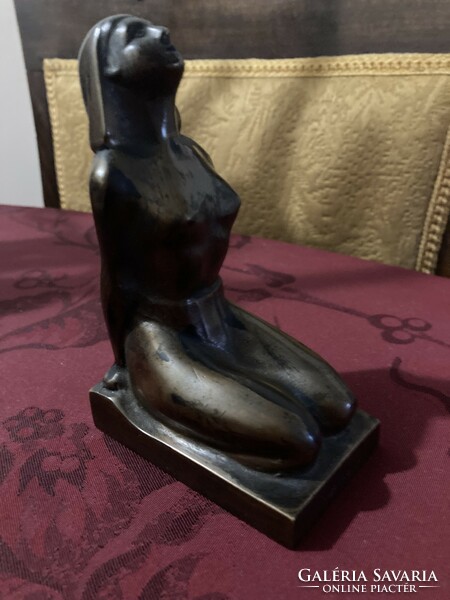 Ferenc Hirmann art deco bronze statue
