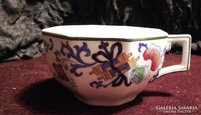 Antik angol Royal Doulton Nankin oktagonal kézifestett csésze - 1879-1902