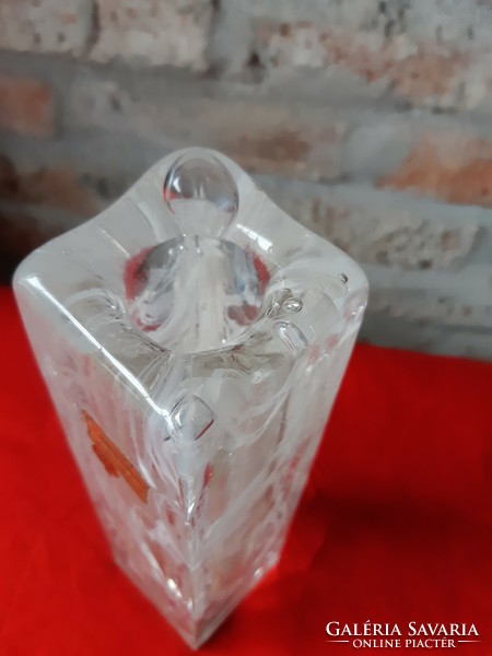 Mundgeblasen üveg váza az 1970-es évekből