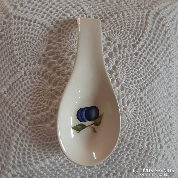 Plum ceramic wooden spoon holder