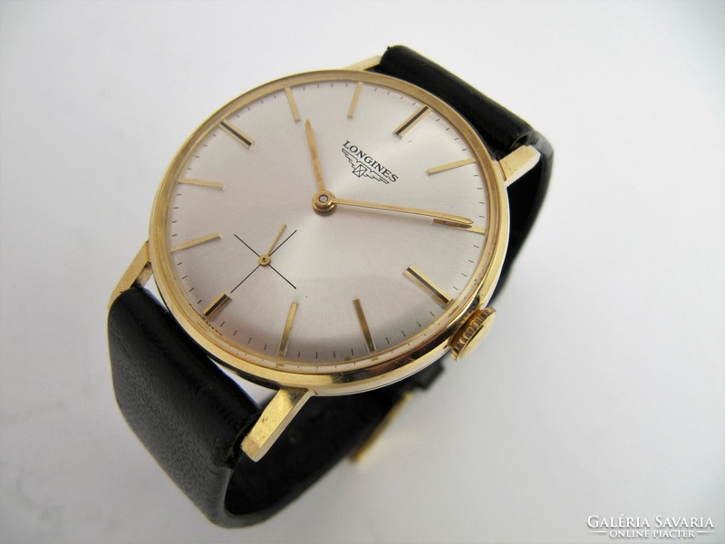 Longines 18k gold watch, 1965