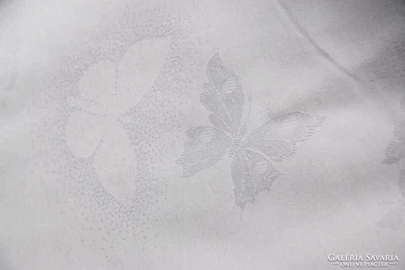 Old antique silk damask duvet cover butterfly butterfly pattern bedding 190 x 135