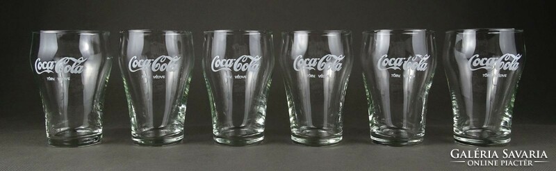 1L933 retro coca cola glass set 6 pieces 2 dl