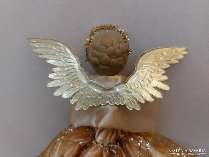 Christmas golden angel top decoration 20 cm