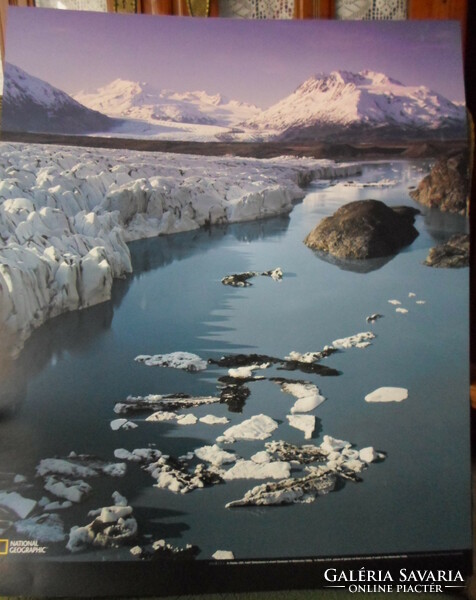 Poster 9.: Floating glacier ice, Alaska, Matanuska Valley (photo)