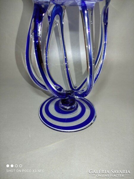 Blue Murano glass oil candle essential oil vaporizer design ornament perfume freshener