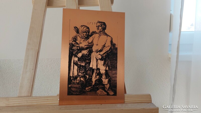 (K) Dürer jelzéssel rézlemez, rézkarc 20x30 cm