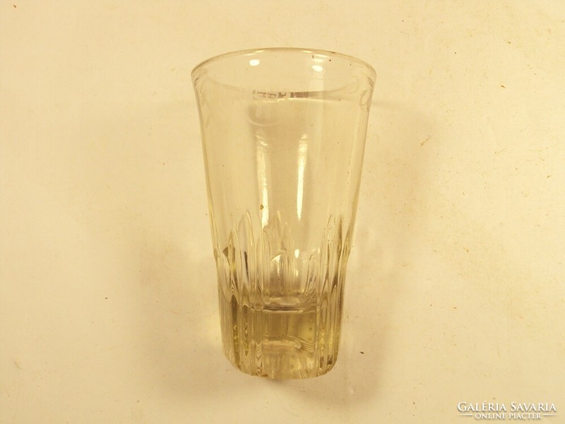 Old antique glass cocktail glass with hammer, holy crown mark from 1943 5 cl