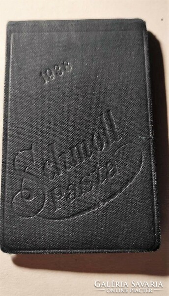 SCHMOLL Paszta 1938-as naptár, hibátlan