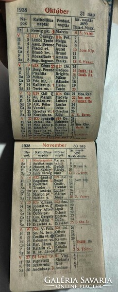 Schmoll paste 1938 calendar, flawless