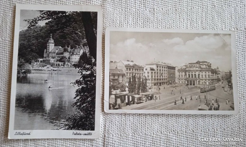 Lillafured and Bratislava Black and White Postcards