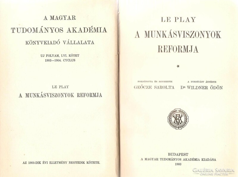 Le play: the reform of labor relations in 1903