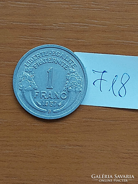 FRANCIA 1 FRANC FRANK 1957 B  (Beaumont-le Roger) ALU. 718