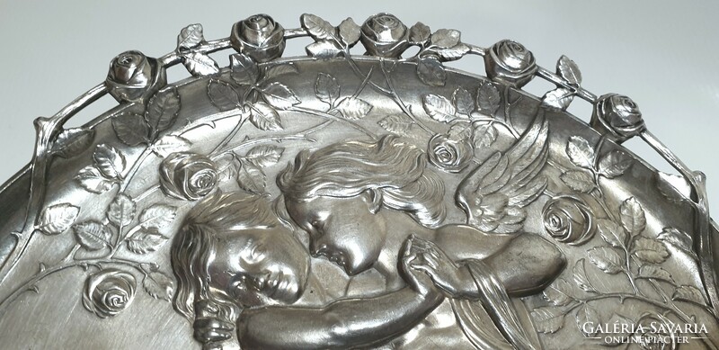 Wmf art nouveau silver-plated pewter tray