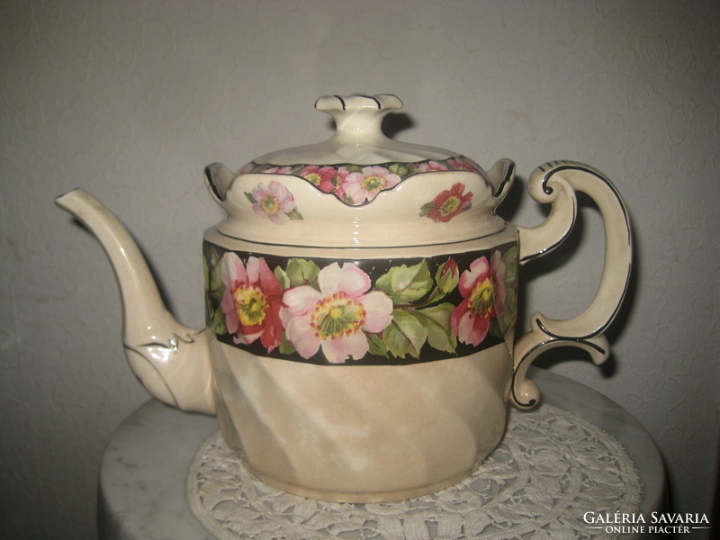 Antique Zsolnay teapot from the end of the 1800s, stamped mold number 4982