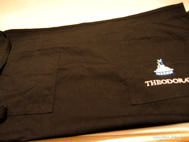 Theodora mineral water black waiter apron