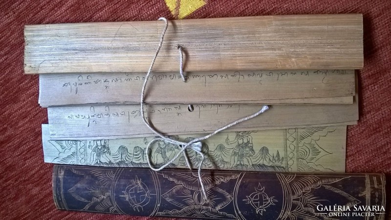 An interesting oriental booklet written on wood
