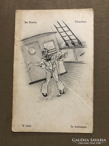 C. F. P. Nachdruck verboten 1917/18 humoros művészeti képeslap