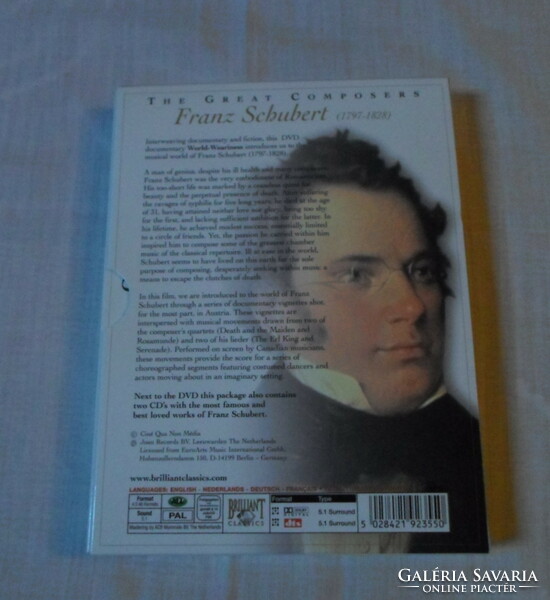 The Great Composers: Franz Schubert (komolyzenei CD, klasszikus zene; 5028421923550)