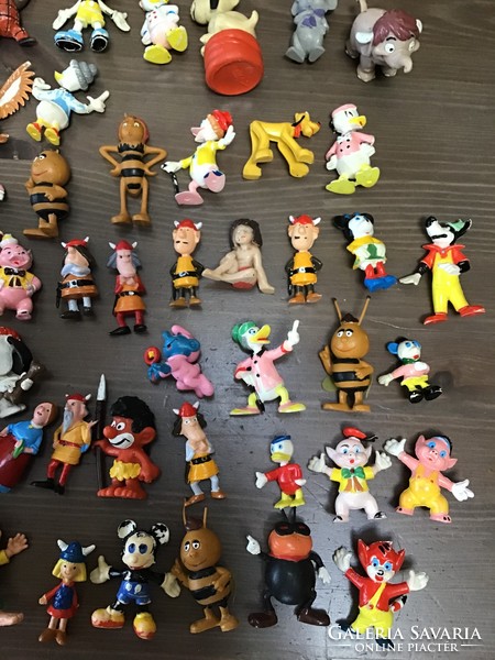 Old rubber figures in one