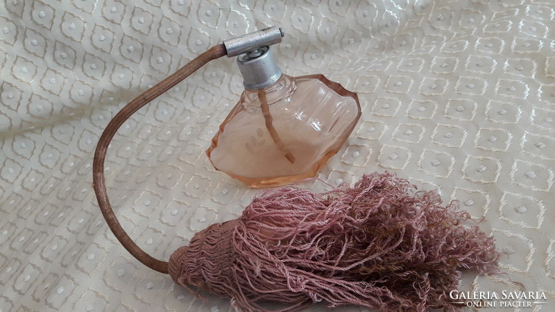 Régi pumpás parfümös üveg (L3420)