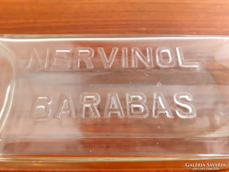 Régi patikai palack Nervinol Barabás gyógyszertári üveg
