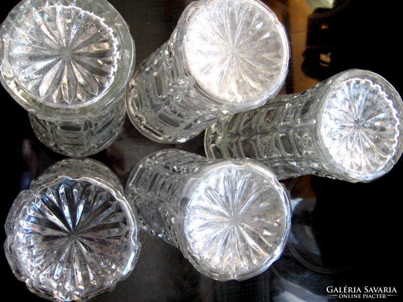 Retro üveg váza OXO Sklo Union mintával