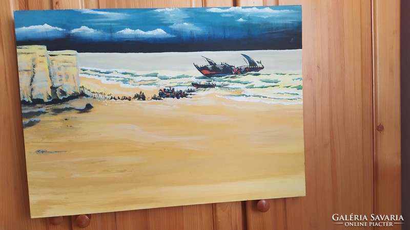 (K) modern painting 70x50 cm