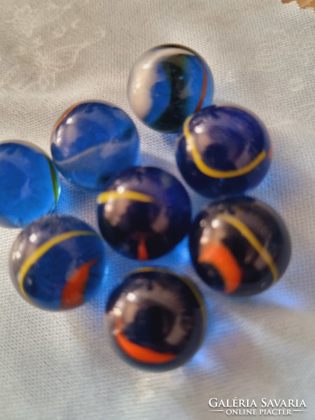 Blue decorative crystal ball