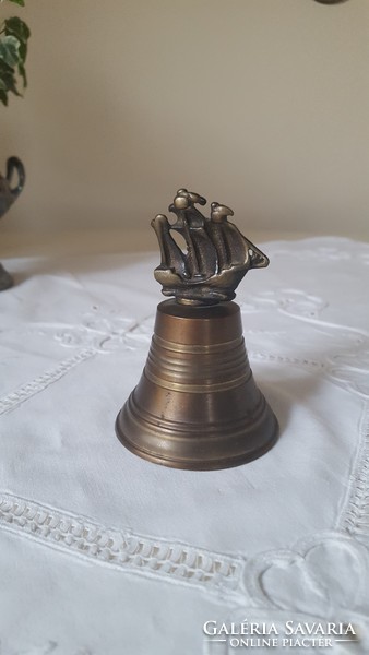 Sailboat small copper bell, bell