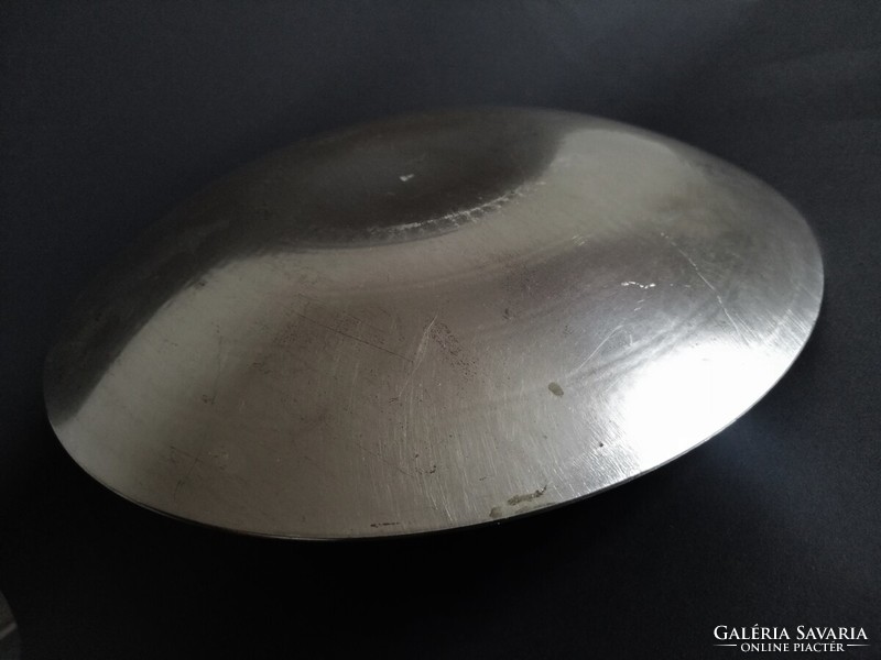 Wmf era modernist/bauhaus silver plated decorative bowl, 1960s Germany