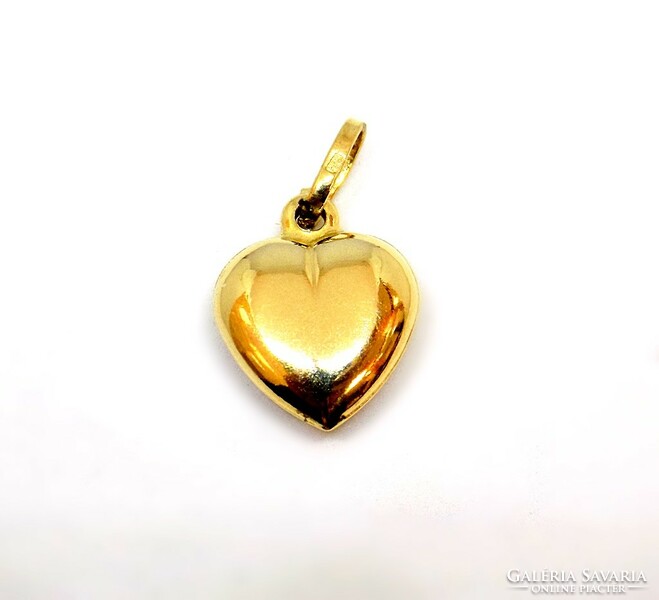 Golden heart pendant (zal-au55345)
