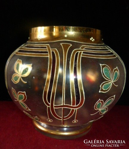 Art Nouveau vase, glass.