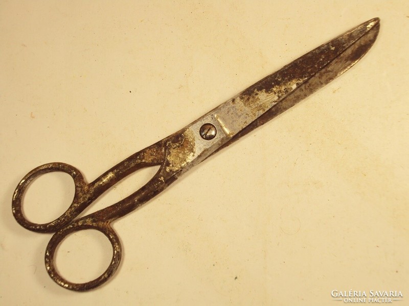 Old antique iron scissors ed. Made in Wüsthof Solingen, Germany - total length: 15.5 cm