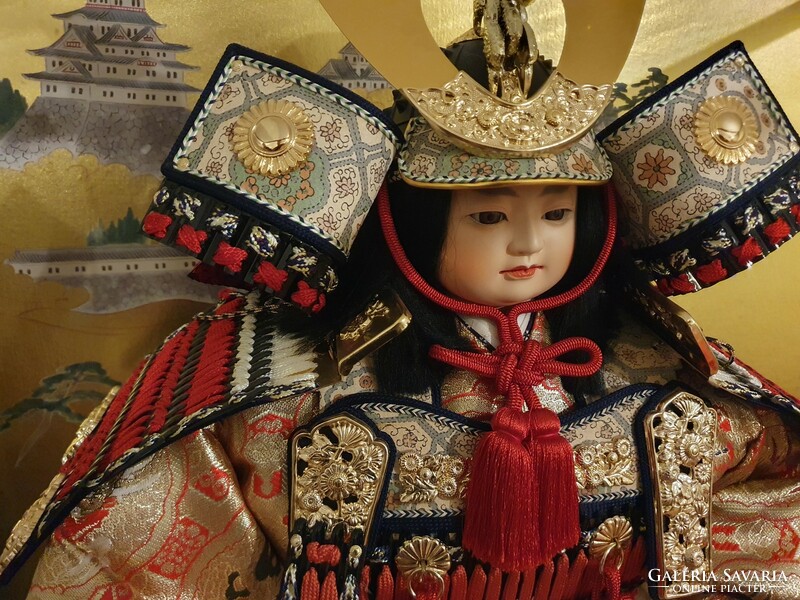 Antik szamuráj bábu - Gogatsu Ningyo szobor