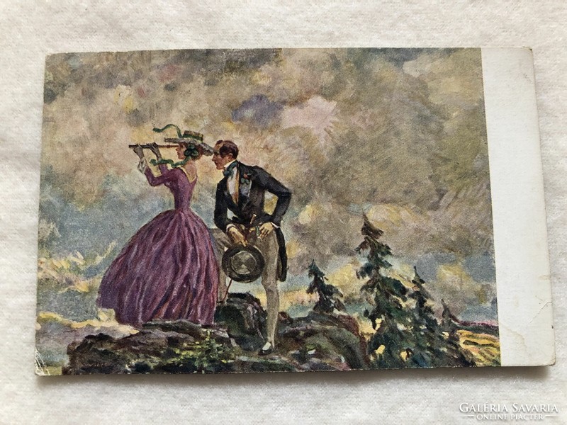 Antik, régi képeslap - 1926                                                       -5.