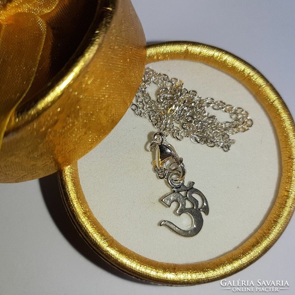 Om pendant necklace, Buddhist symbol
