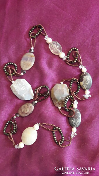 Mineral necklace, bijou necklace (l3492)