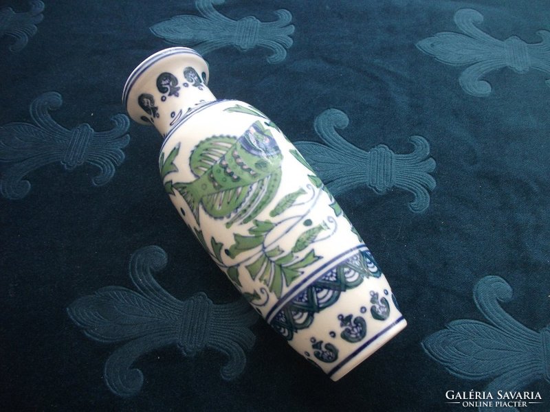 Hand painted oriental fish vase