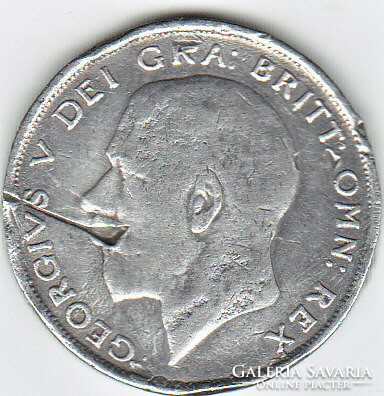 Egyesült Királyság 1/2 ezüst Angol korona 1921 A képen látható állapotban van