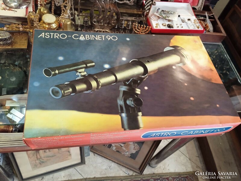Astro Cabinet 90 távcső épitő készlet a 80-as évekből, hiánytalan.